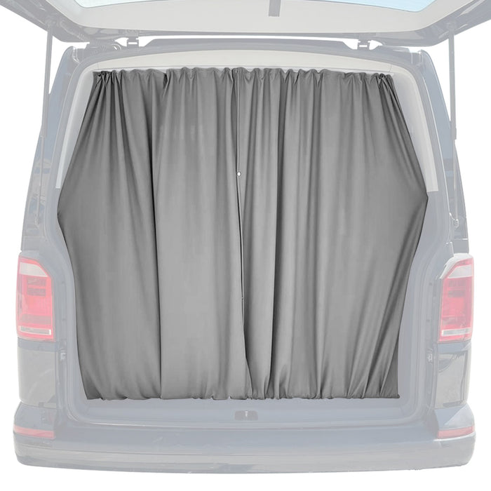Trunk Tailgate Curtains for GMC Savana Gray 2 Privacy Curtains