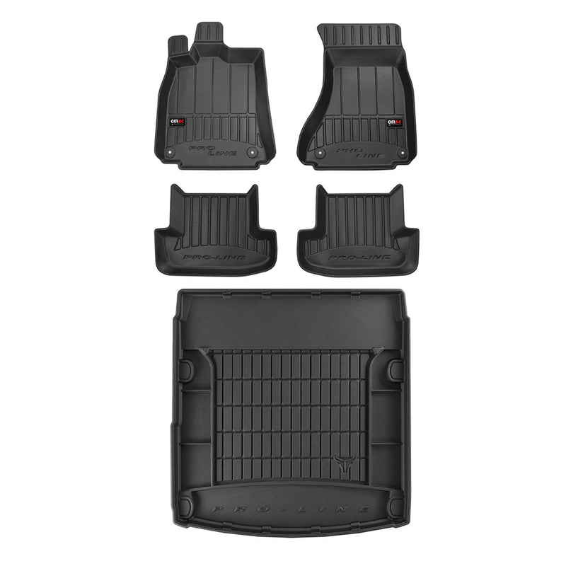 2008-2016 Audi A5 S5 A5 Quattro Coupe Premium Floor Mats & Cargo Liner Full Set All Weather Heavy Duty