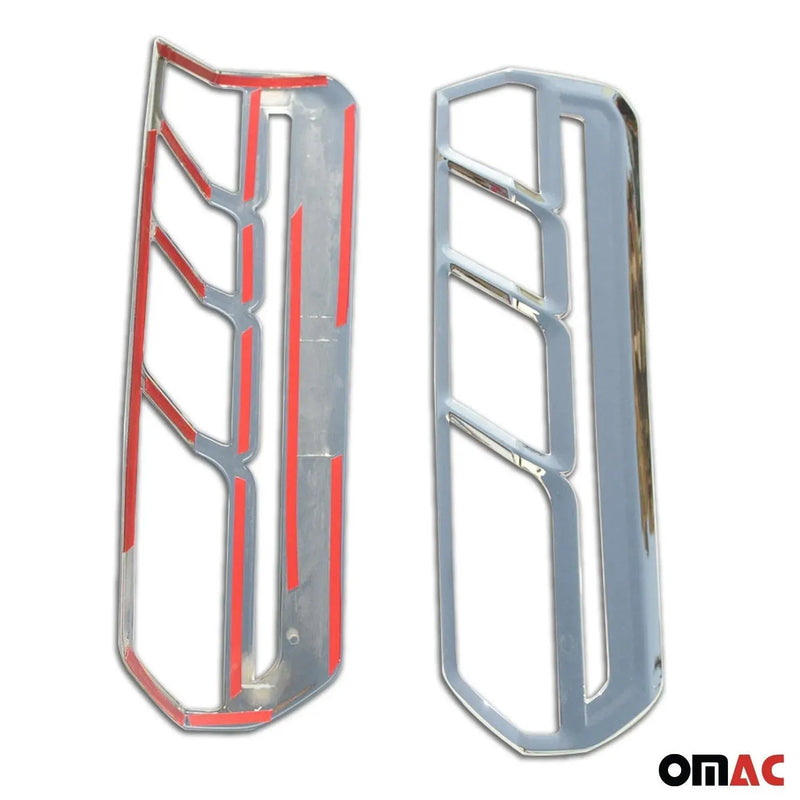 Rear Brake Stop Light Frame Trim for Ford Transit 150 2015-2024 Silver 2 Pcs - OMAC USA