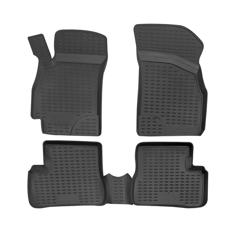 2001-2005 Hyundai Accent Sedan Floor Mats Liners Full Set All Weather Black