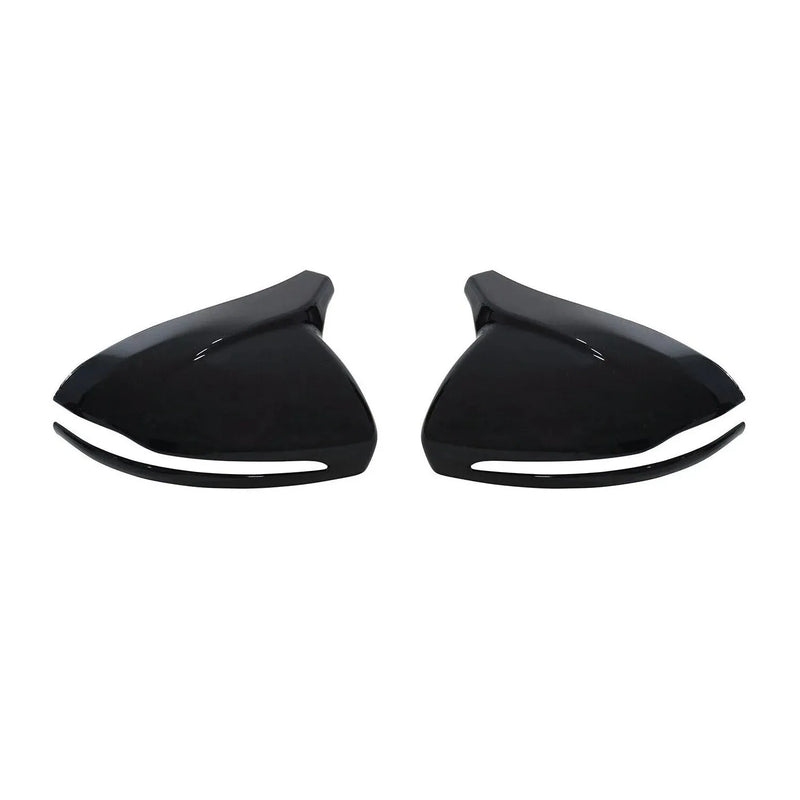 Mirror Cover Caps fits Mercedes W213 W205 AMG GT C190 GLA GLB GLC Gloss Black