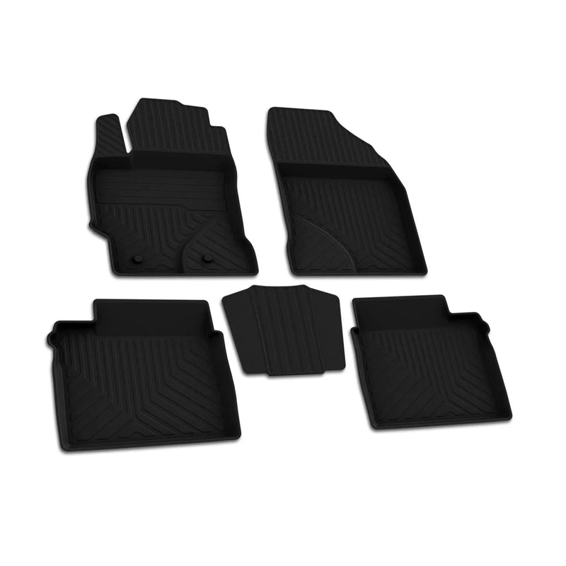 2014-2019 Toyota Corolla Sedan Floor Mats Liners Full Set All Weather Black