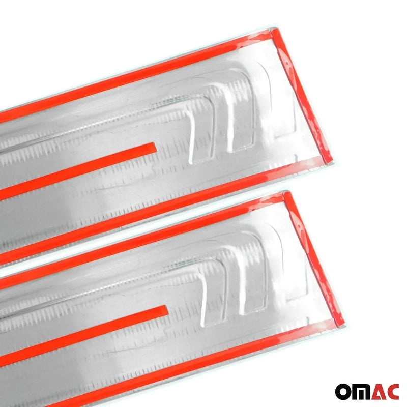 Door Sill Scuff Plate Scratch Protector for Mercedes Metris 2016-2024 Steel 2x - OMAC USA