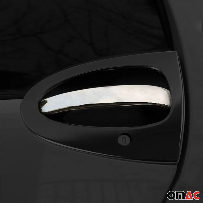 Car Door Handle Cover Trim for Smart ForTwo 1998-2007 Steel Chrome 2 Pcs