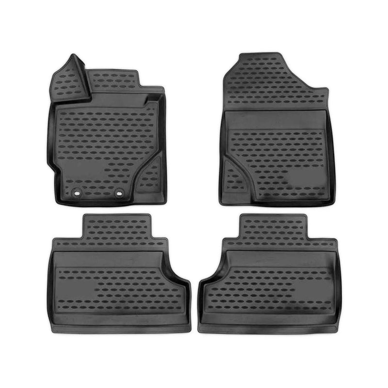 2011-2019 Toyota Yaris Floor Mats Liners Full Set All Weather Black