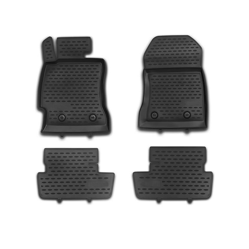 2013-2016 Subaru BRZ Floor Mats Liners Full Set All Weather Black