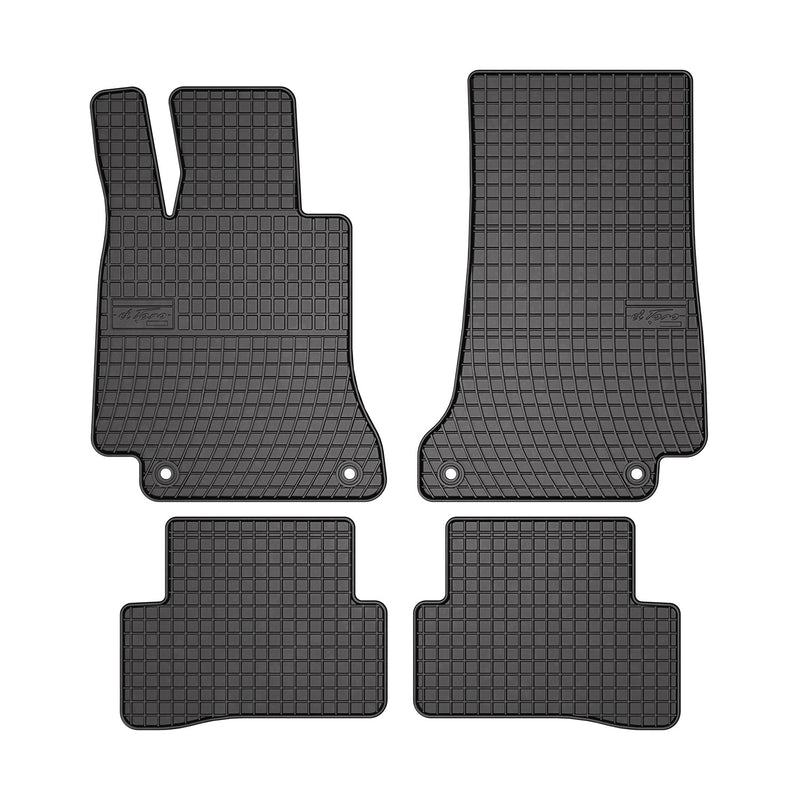 2015-2021 Mercedes C Class W205 Floor Mats Liners Full Set All Weather Rubber Black