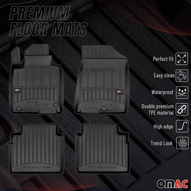 2016-2020 Kia Optima Premium Floor Mats Liners Full Set All Weather Heavy Duty