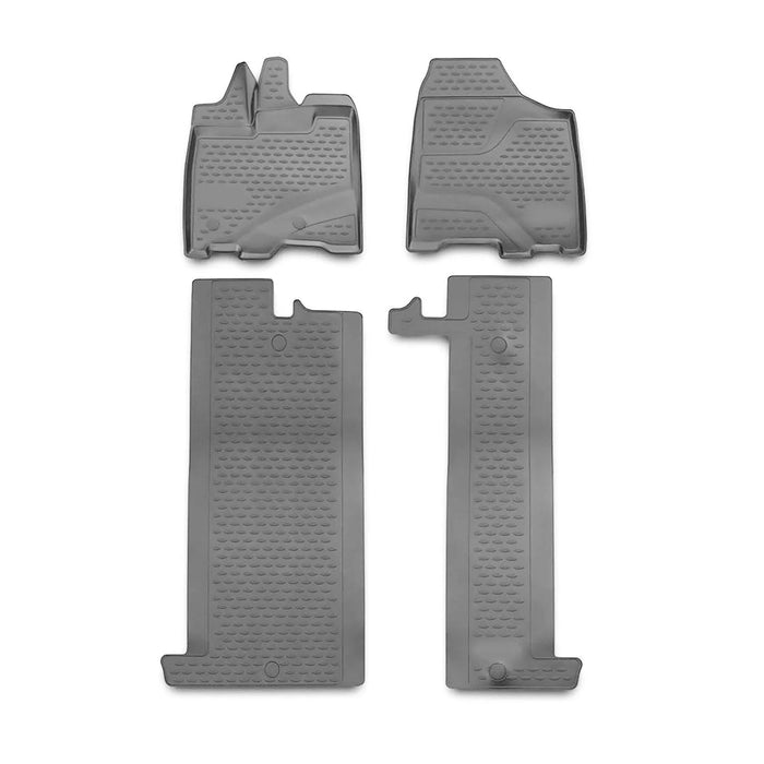 OMAC Floor Mats Liner for Toyota Sienna 7 Seats 2013-2020 Gray 4 Pcs