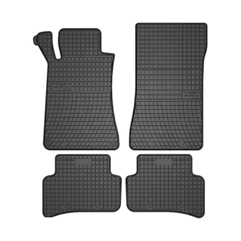 2001-2009 Mercedes C Class W203 Floor Mats Liners Full Set All Weather Rubber Black