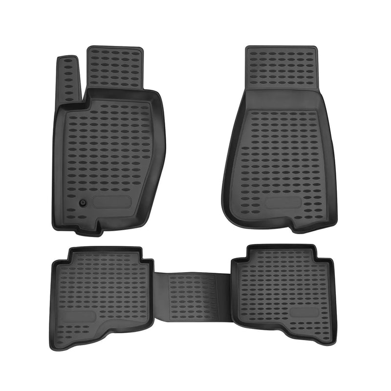 2005-2010 Jeep Commander Floor Mats Liners Full Set All Weather Black