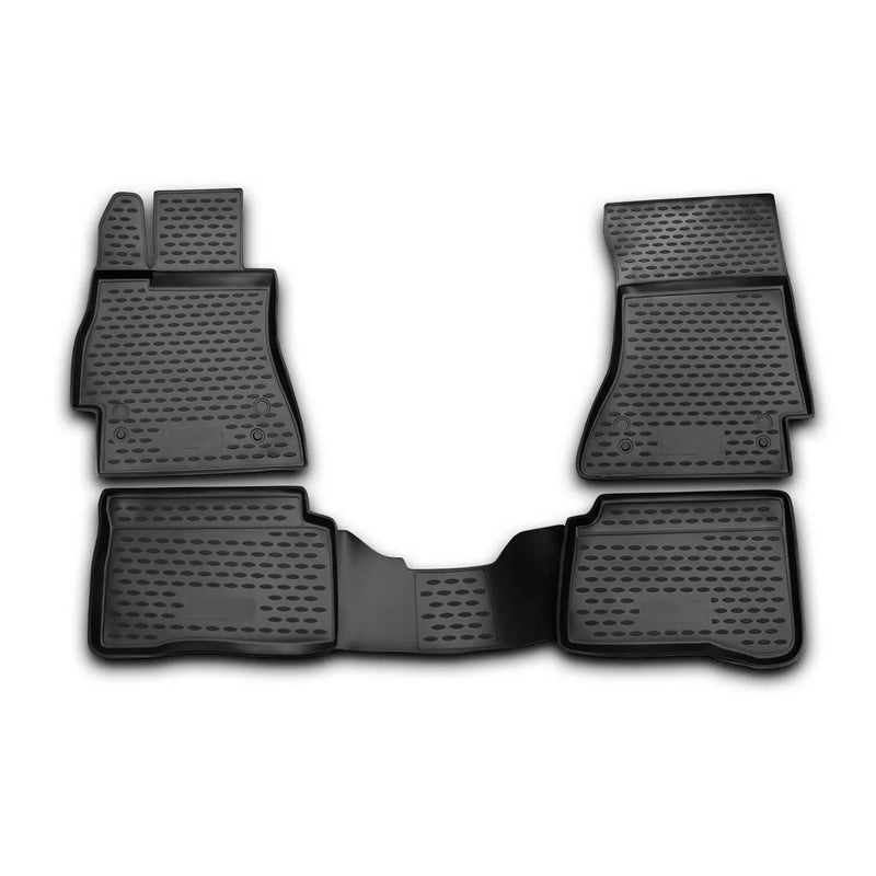 2007-2013 Mercedes S Class W221 SWB Floor Mats Liners Full Set All Weather Black