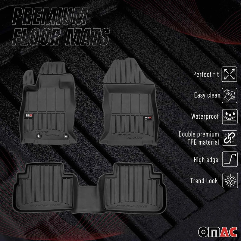 2019-2024 Subaru Forester Premium Floor Mats Liners Full Set All Weather Heavy Duty