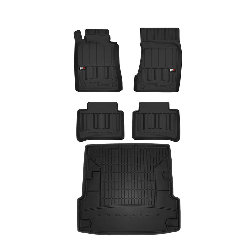 2004-2009 Mercedes E Class S211 Wagon Premium Floor Mats & Cargo Liner Full Set All Weather Heavy Duty