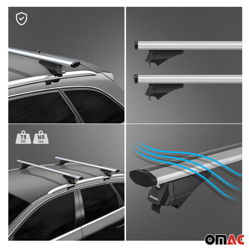 2023-2024 Mini Countryman U25 Roof Rack Cross Bars Silver