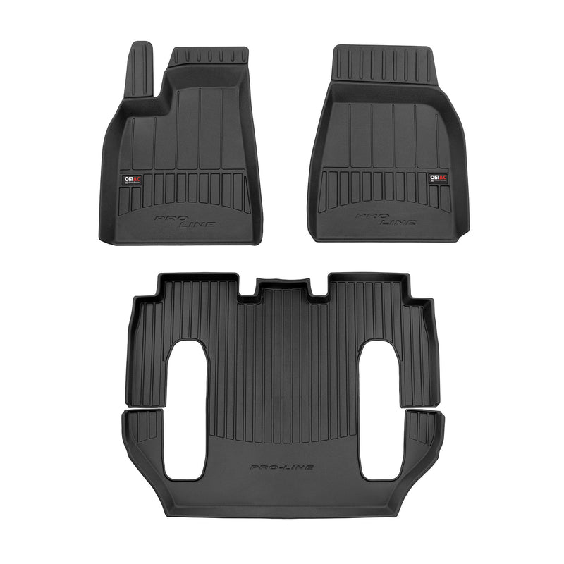 2016-2020 Tesla Model X Premium Floor Mats Liners Full Set All Weather Heavy Duty