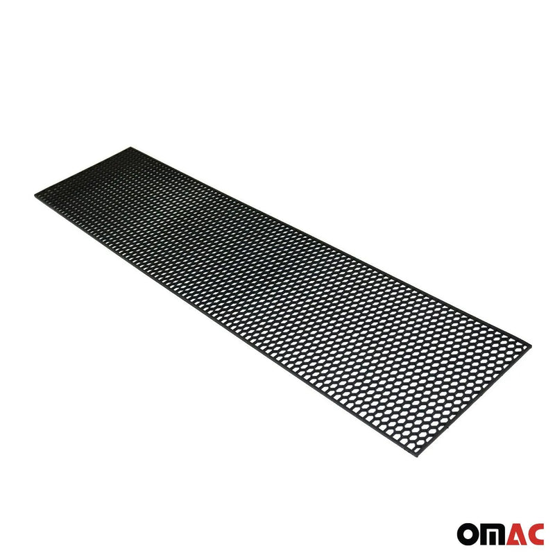 39.37"x 9.44" Trimmable Black ABS Plastic Honeycomb Mesh Grill Spoiler Bumper