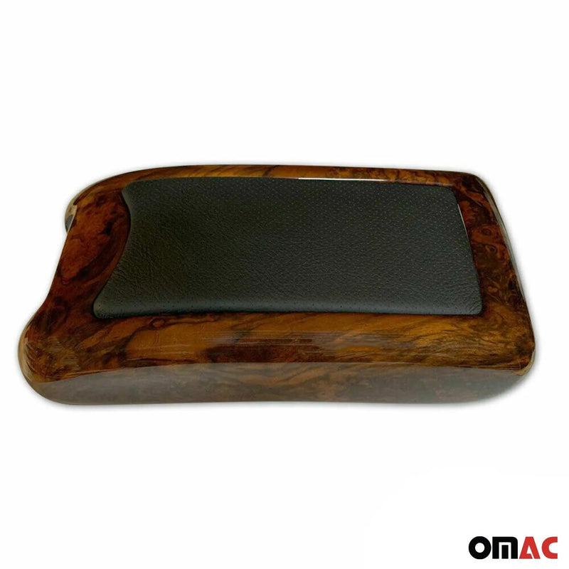 Armrest Box Lid Cover for Mercedes C Class W203 2001-2009 Wood Walnut 1Pc