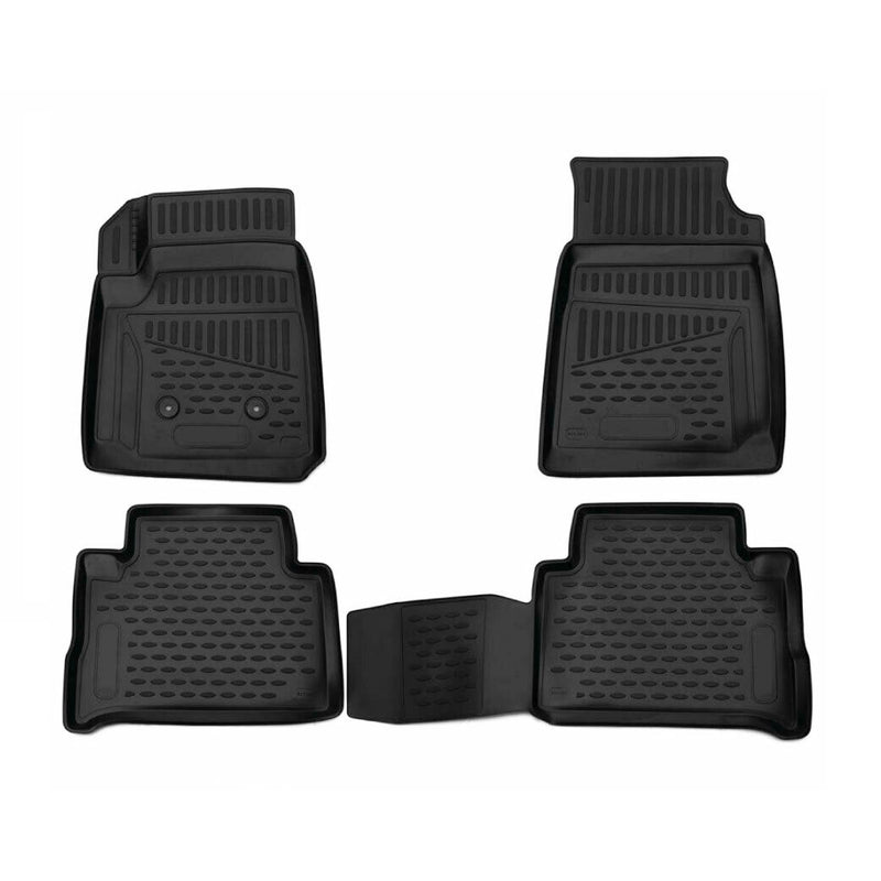 2015-2022 GMC Canyon Crew Cab Floor Mats Liners Full Set All Weather Black