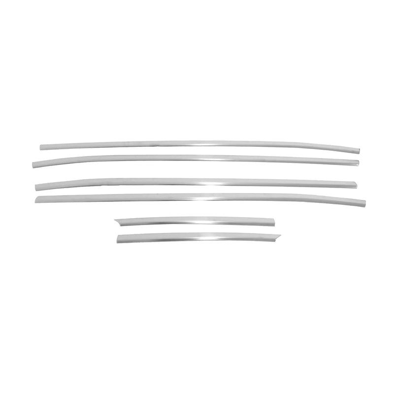 2022-2024 Hyundai Tucson Window Molding Trim Streamer Silver 6x Brushed