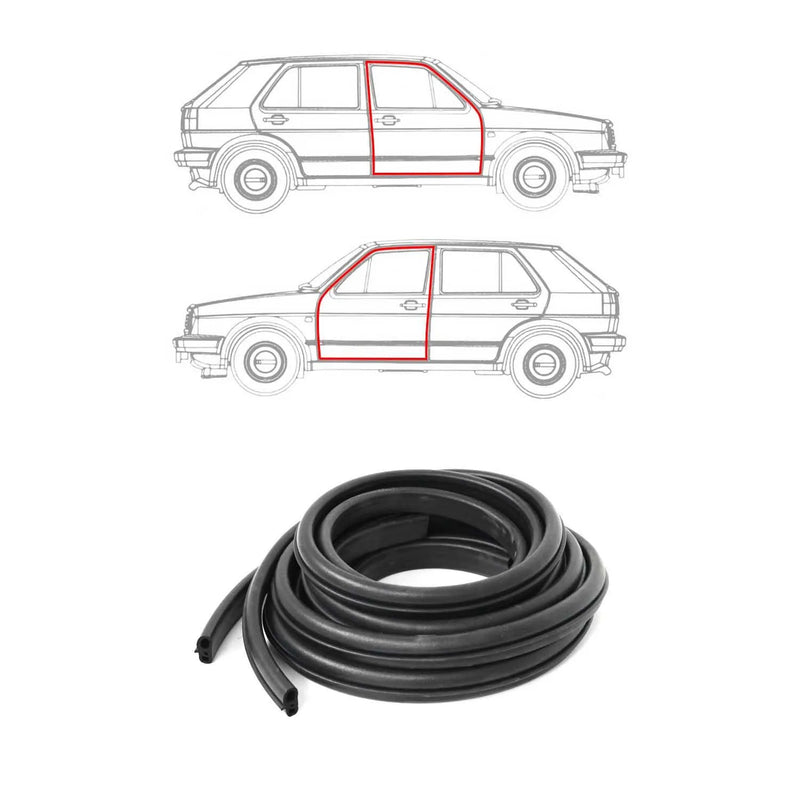 1983-1992 VW Golf Mk2 Weatherstrip Car Door Rubber Seal Strip