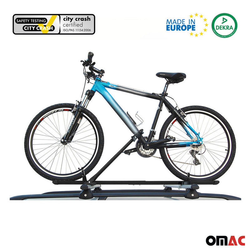 Pro Bike Carrier Roof Mount Black Alu Bicycle Rack Cycling Car Truck SUV