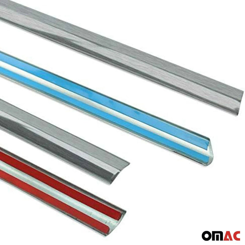 2015-2021 VW Golf Mk7 Window Molding Trim Streamer Steel Silver 4 Pcs