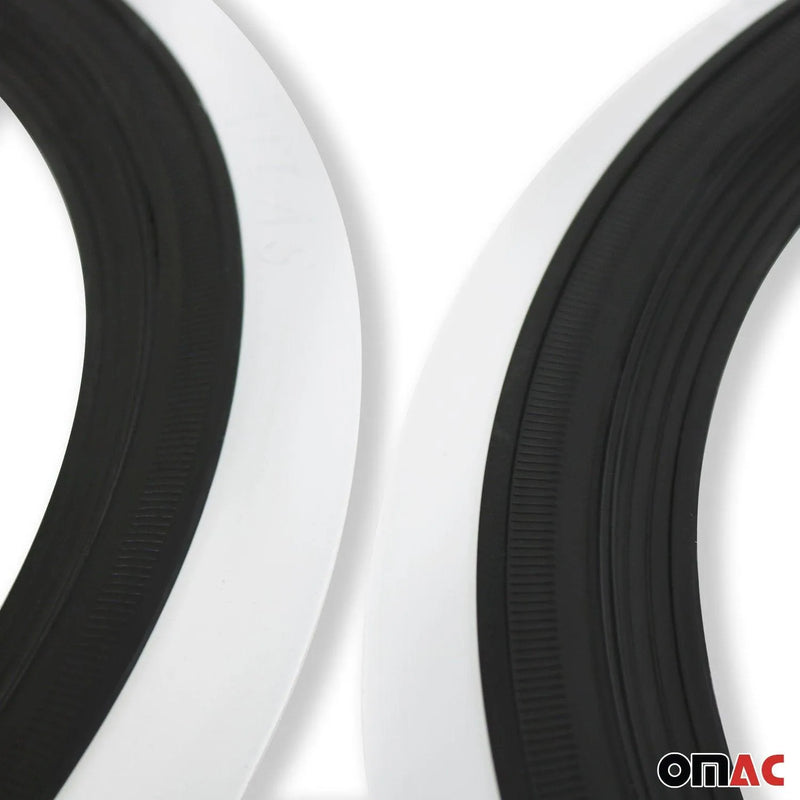 4x Portawalls Black White Wall Tire Insert 13" Rims Sidewall Set