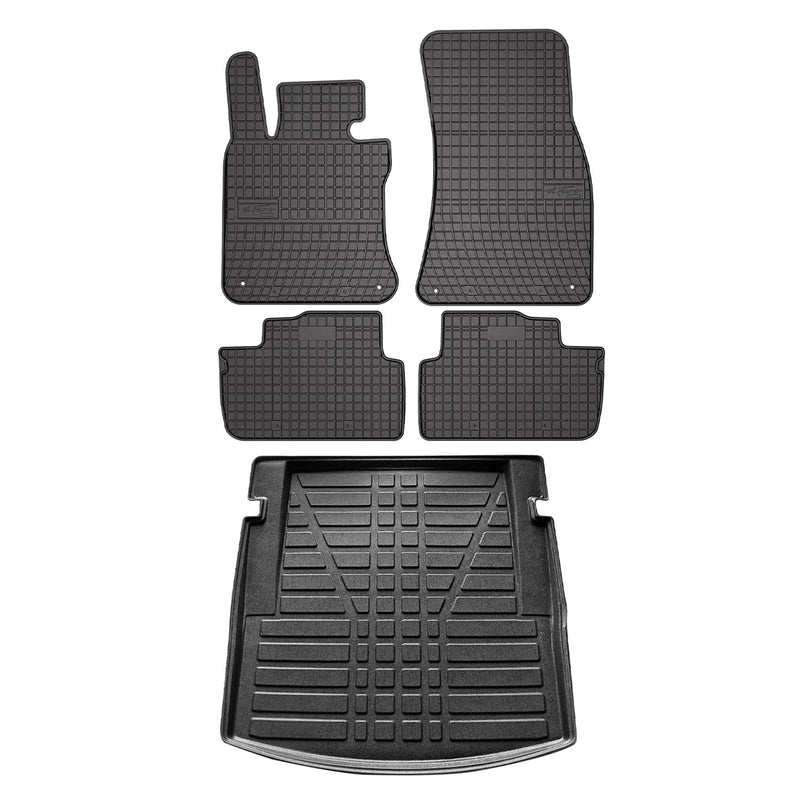 2014-2019 BMW 4 Series F32 Coupe Floor Mats & Cargo Liner Full Set All Weather Black