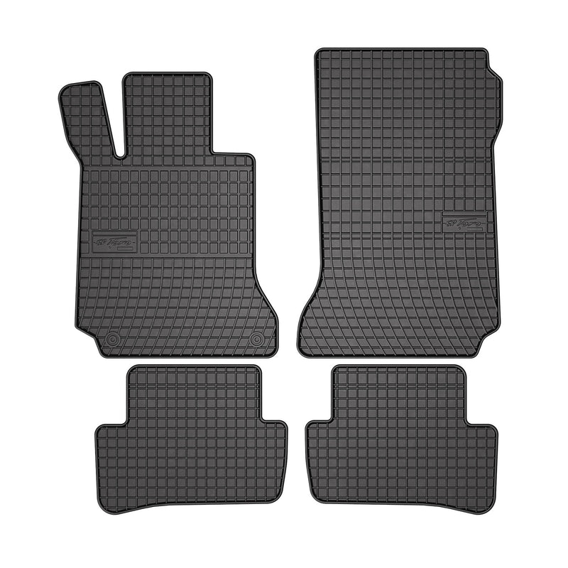 2010-2014 Mercedes C Class W204 Floor Mats Liners Full Set All Weather Rubber Black