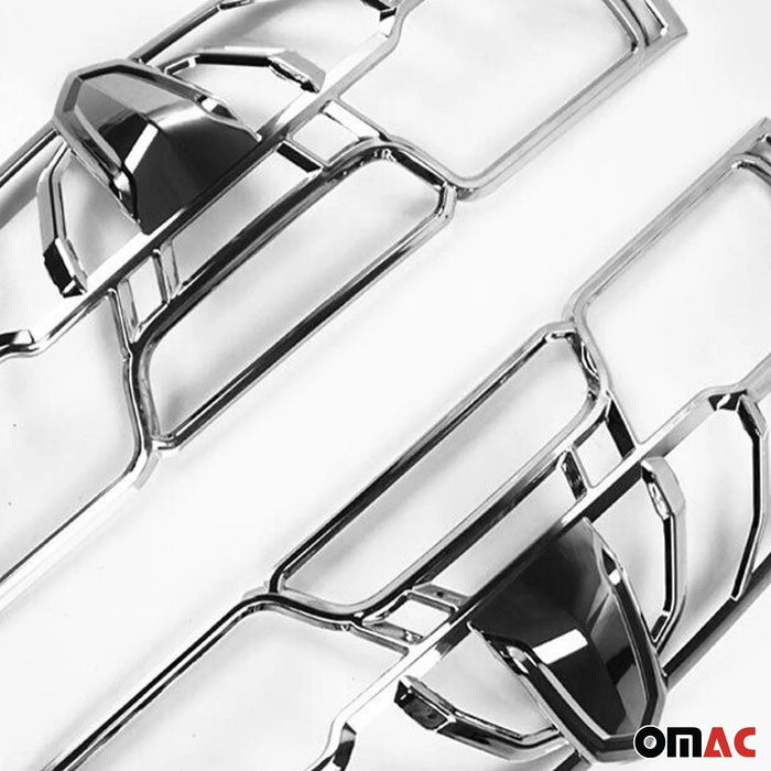 Trunk Tail Light Trim Frame for RAM ProMaster City 2019-2022 Chrome Silver 2 Pcs