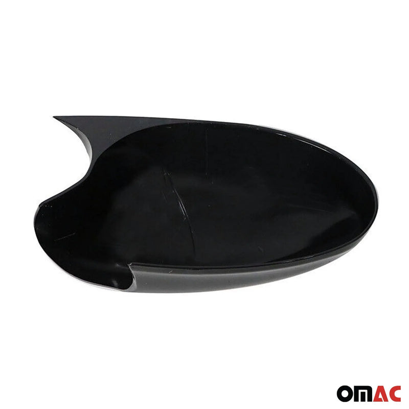 Side Mirror Cover Caps fits BMW 3 Series E90 E91 E92 2005-2008 ABS Gloss Black