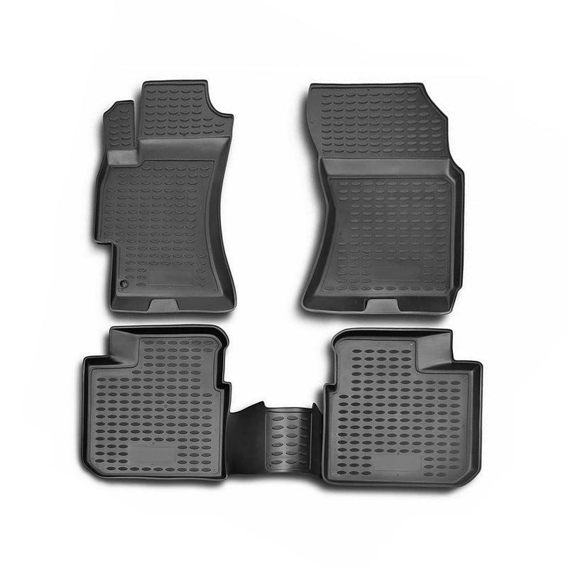 2006-2009 Subaru Legacy Sedan Floor Mats Liners Full Set All Weather Black