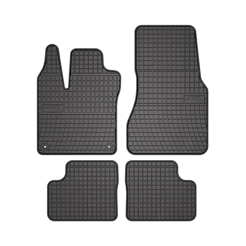 2014-2019 Smart Forfour Floor Mats Liners Full Set All Weather Rubber Black