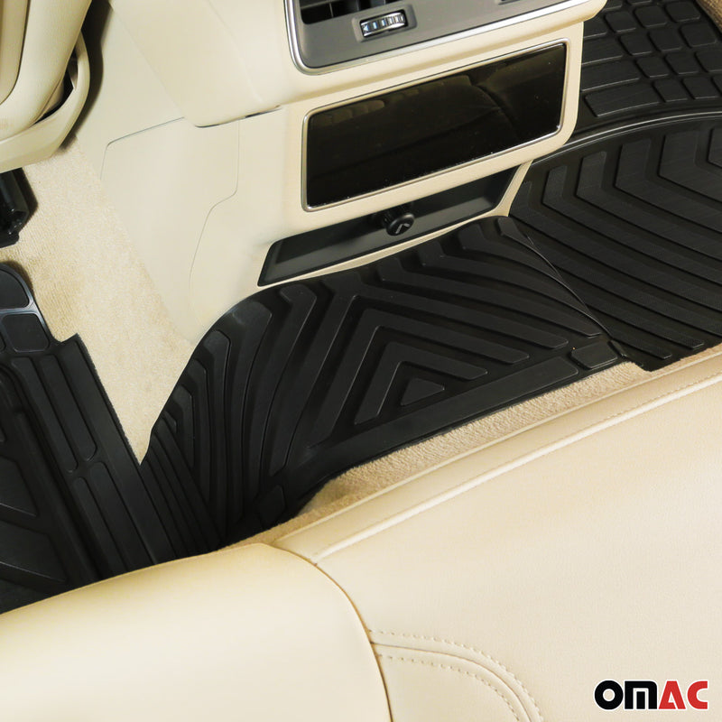 Toyota 4Runner Semi-Custom fit Floor Mats Liner All Weather 3D Black Waterproof 4Pcs