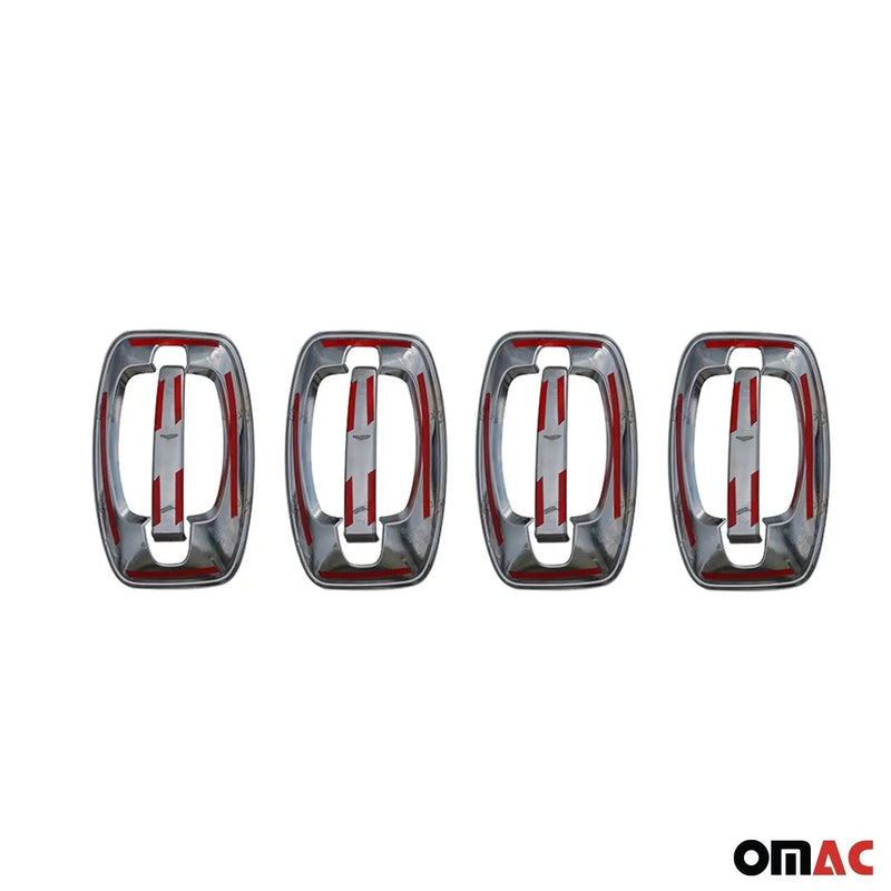 Car Door Handle Cover Protector for RAM ProMaster 2014-2024 Silver Chrome 8 Pcs - OMAC USA