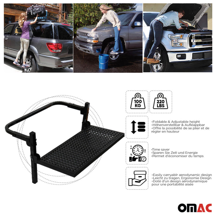 220Lbs Adjustable Tire Wheel Step Truck Ladder Platform for Dodge Grand Caravan