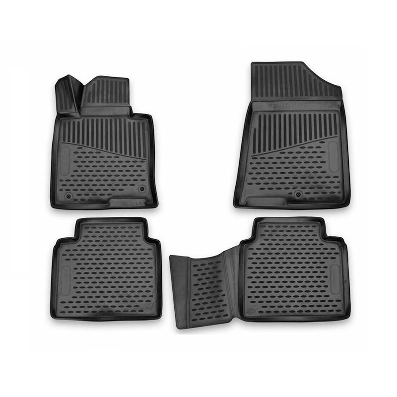 2014-2016 Kia Optima Sedan Floor Mats Liners Full Set All Weather Black