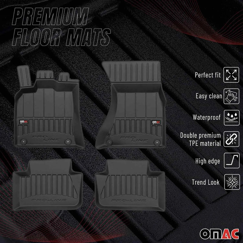 2015-2024 Porsche Macan Premium Floor Mats Liners Full Set All Weather Heavy Duty