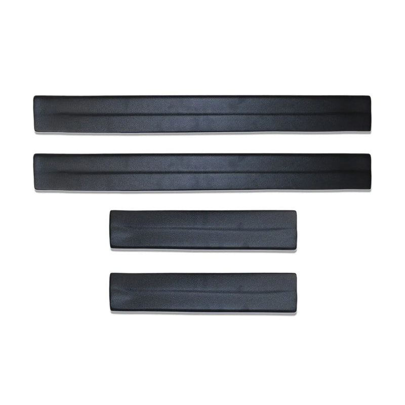 2014-2016 Nissan Rogue Door Sill Scuff Plate Scratch Protector Black 4Pcs ABS