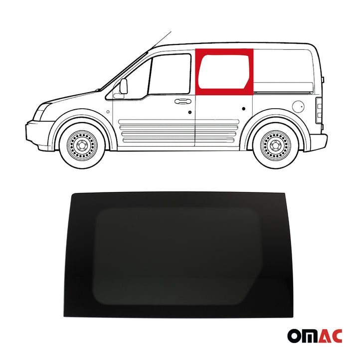 Window Glass for Ford Transit Connect 2010-2013 Front Left Side L2 Black