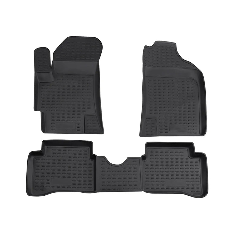 2006-2011 Kia Rio Floor Mats Liners Full Set All Weather Black