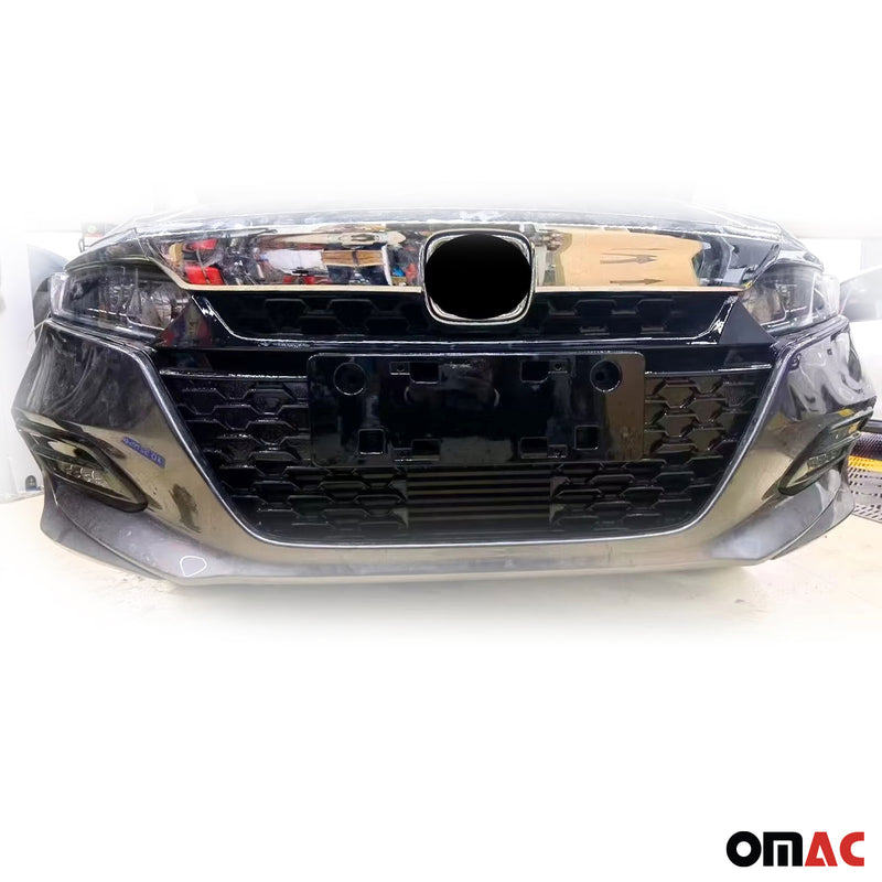 2021-2022 Honda Accord FL Sedan Front Grille Grill Set Chrome Black