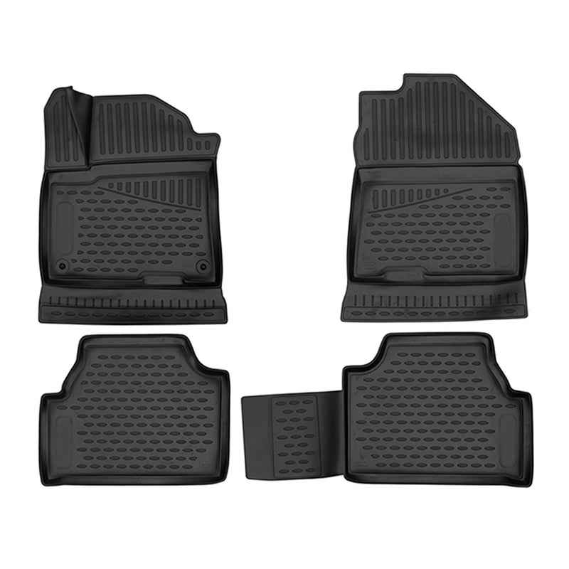 2019-2024 Hyundai Kona EV Floor Mats Liners Full Set All Weather Black