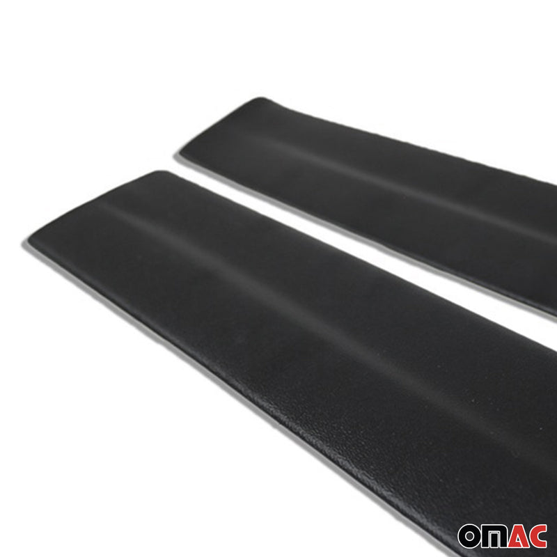 2014-2016 Nissan Rogue Door Sill Scuff Plate Scratch Protector Black 4Pcs ABS