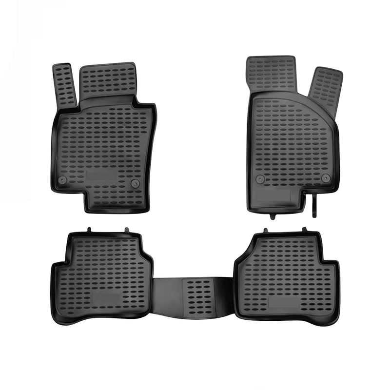 2006-2010 VW Passat B6 Sedan Floor Mats Liners Full Set All Weather Black