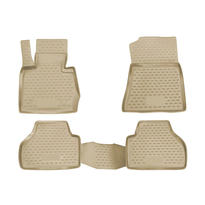 2011-2017 BMW X3 F25 Floor Mats Liners Full Set All Weather Beige