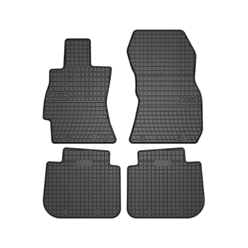 2008-2011 Subaru Impreza Floor Mats Liners Full Set All Weather Rubber Black