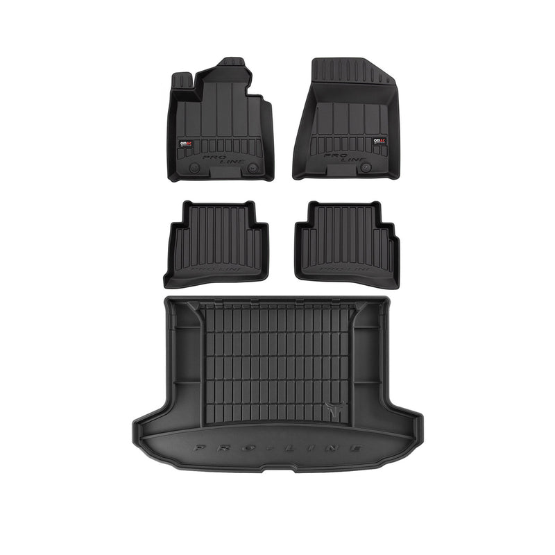 2016-2021 Hyundai Tucson Premium Floor Mats & Cargo Liner Full Set All Weather Heavy Duty Upper Trunk