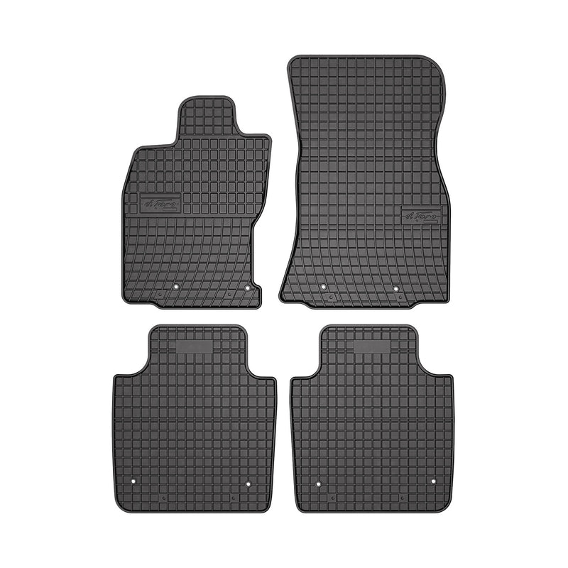 2002-2009 Jaguar XJ Floor Mats Liners Full Set All Weather Rubber Black